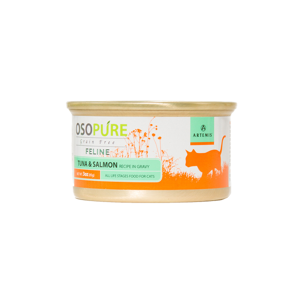OSOPURE Feline Grain Free Tuna & Salmon Canned Cat Food