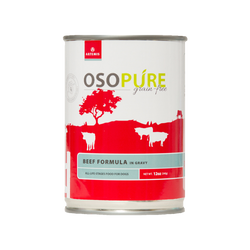 OSOPURE Grain Free Beef Formula Canned Dog Food (12 pack)