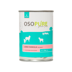 OSOPURE Grain Free Lamb Formula Canned Dog Food (12 pack)