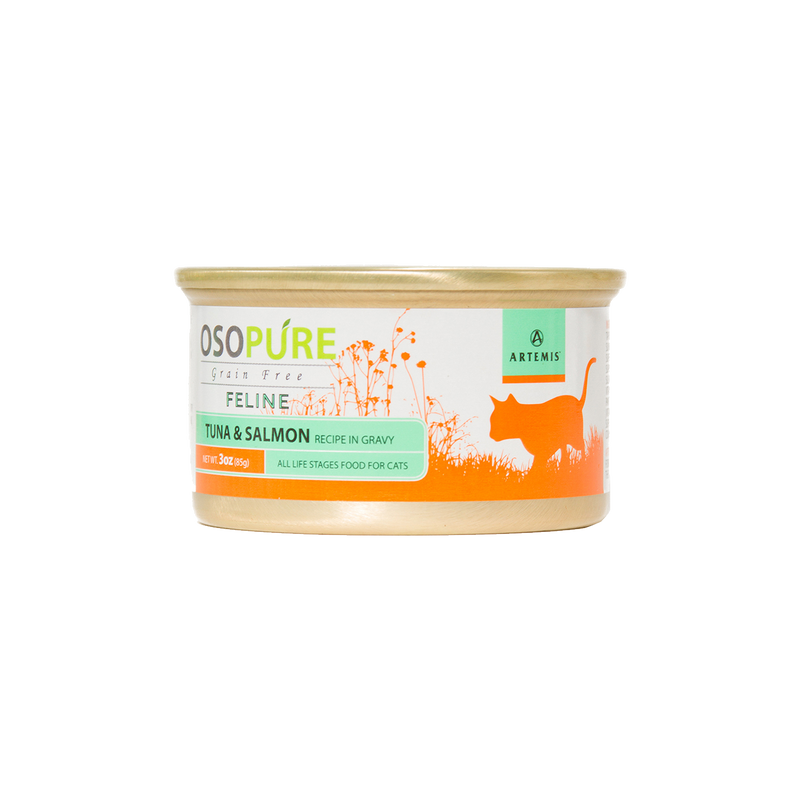 OSOPURE Feline Grain Free Tuna & Salmon Canned Cat Food